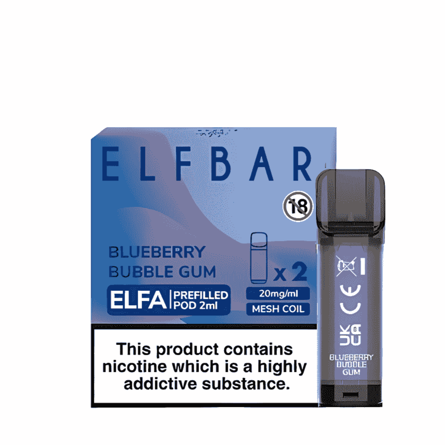 Elfa Pods Blueberry Bubblegum by elfbar uk